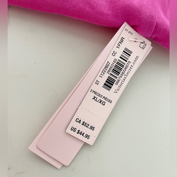 NWT Victoria's Secret Frenzy Modal Adjustable Crop Cami Top in Fuchsia Pink XL - Picture 7 of 9